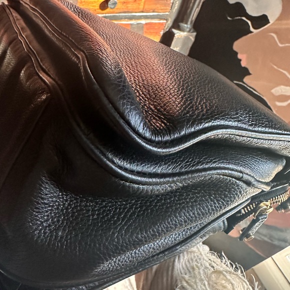 Tory Burch Black Leather Satchel with Tassel - Picture 13 of 16